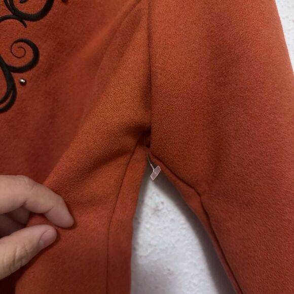 Saddle Ridge Faux Suede Western Jacket with Embroidery and Concho Button Medium - Picture 7 of 8